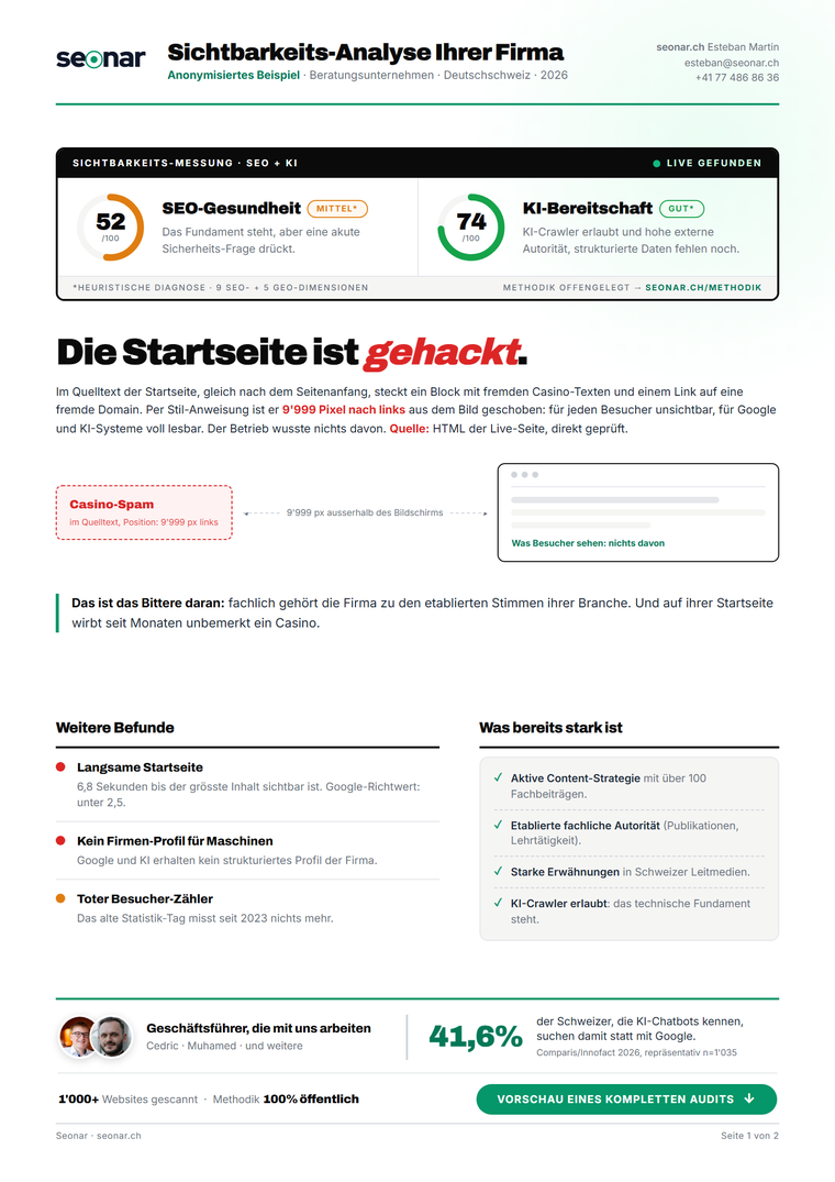 Beispiel der Gratis-Vorschau: Seite 1